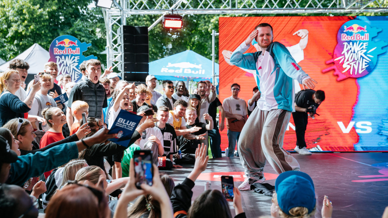 Keelan Reynolds performs during Red Bull Dance Your Style National Final in Dublin, Ireland on the 14th of July 2024 // Szymon Lazewski / Red Bull Content Pool // SI202407160021 // Usage for editorial use only //