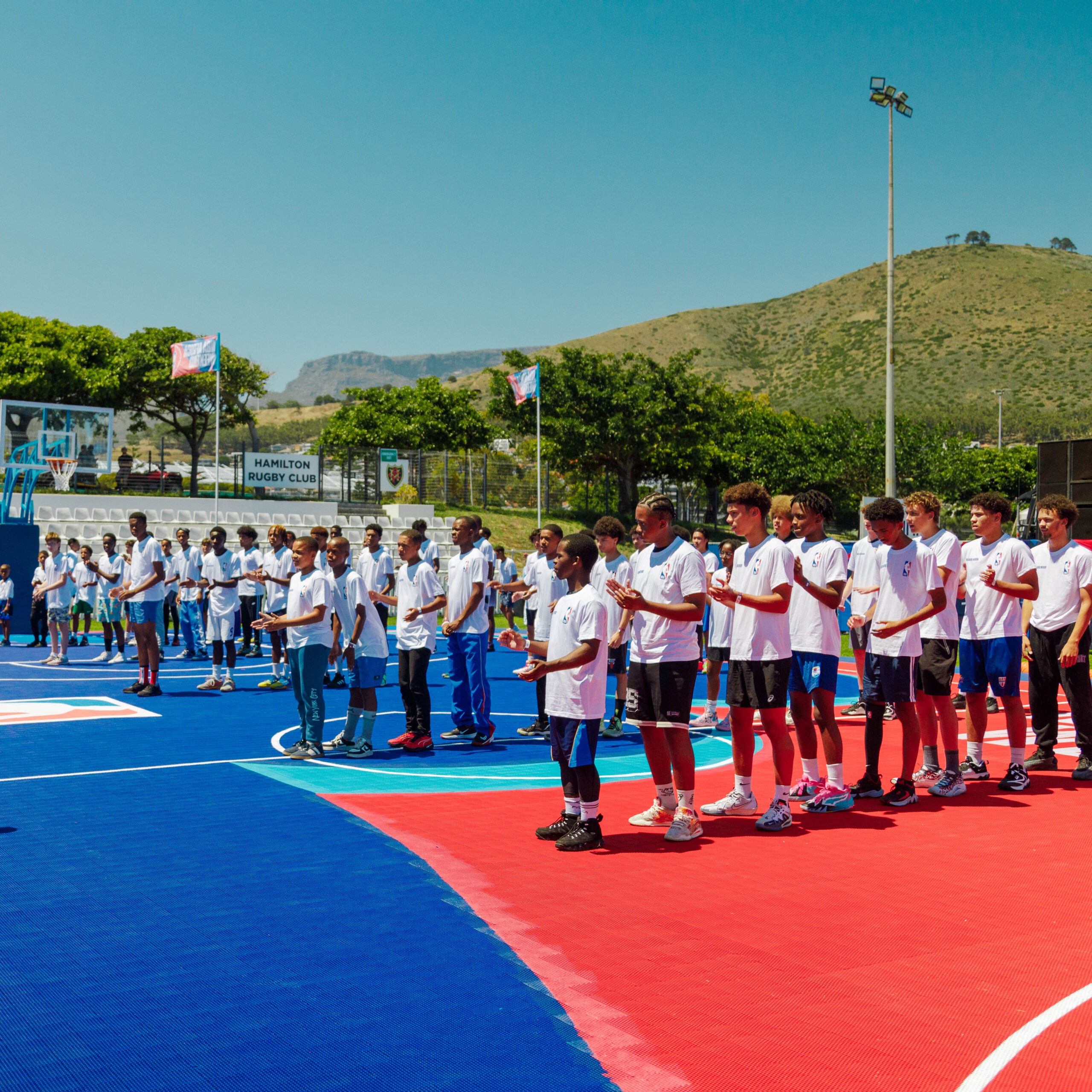 NBA Weekend tipped off with a clinic for 100 boys and girls