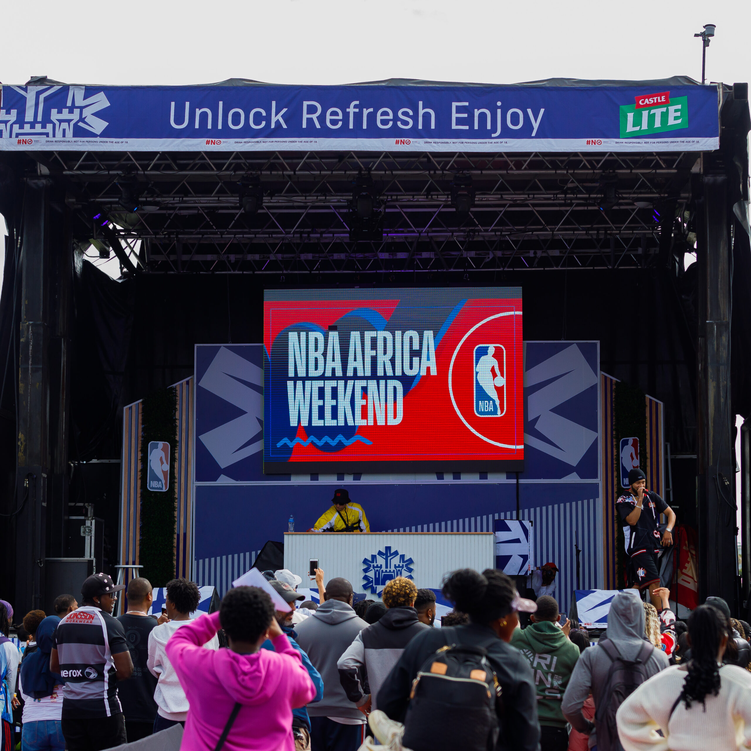 Youngsta CPT performing during closing day of NBA Weekend in Cape Town